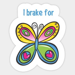 i brake for 2 Sticker